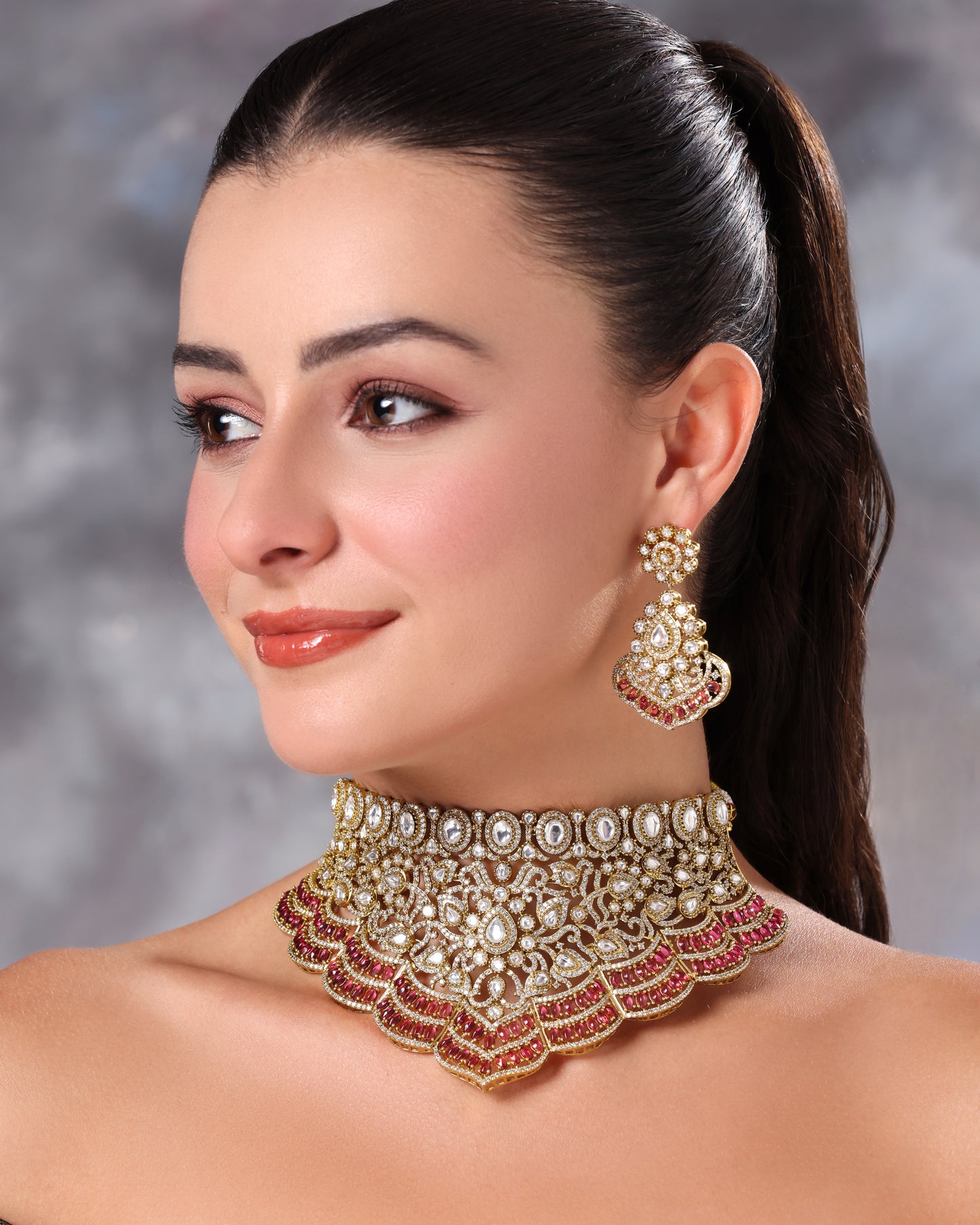 Rani Ruby Choker - Semi Bridal