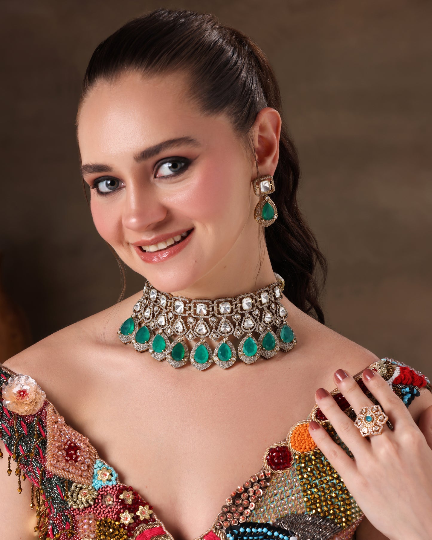 Pallavi Multi Pendant Choker