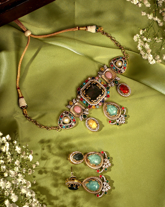 Rangini Multi Stone Choker Set