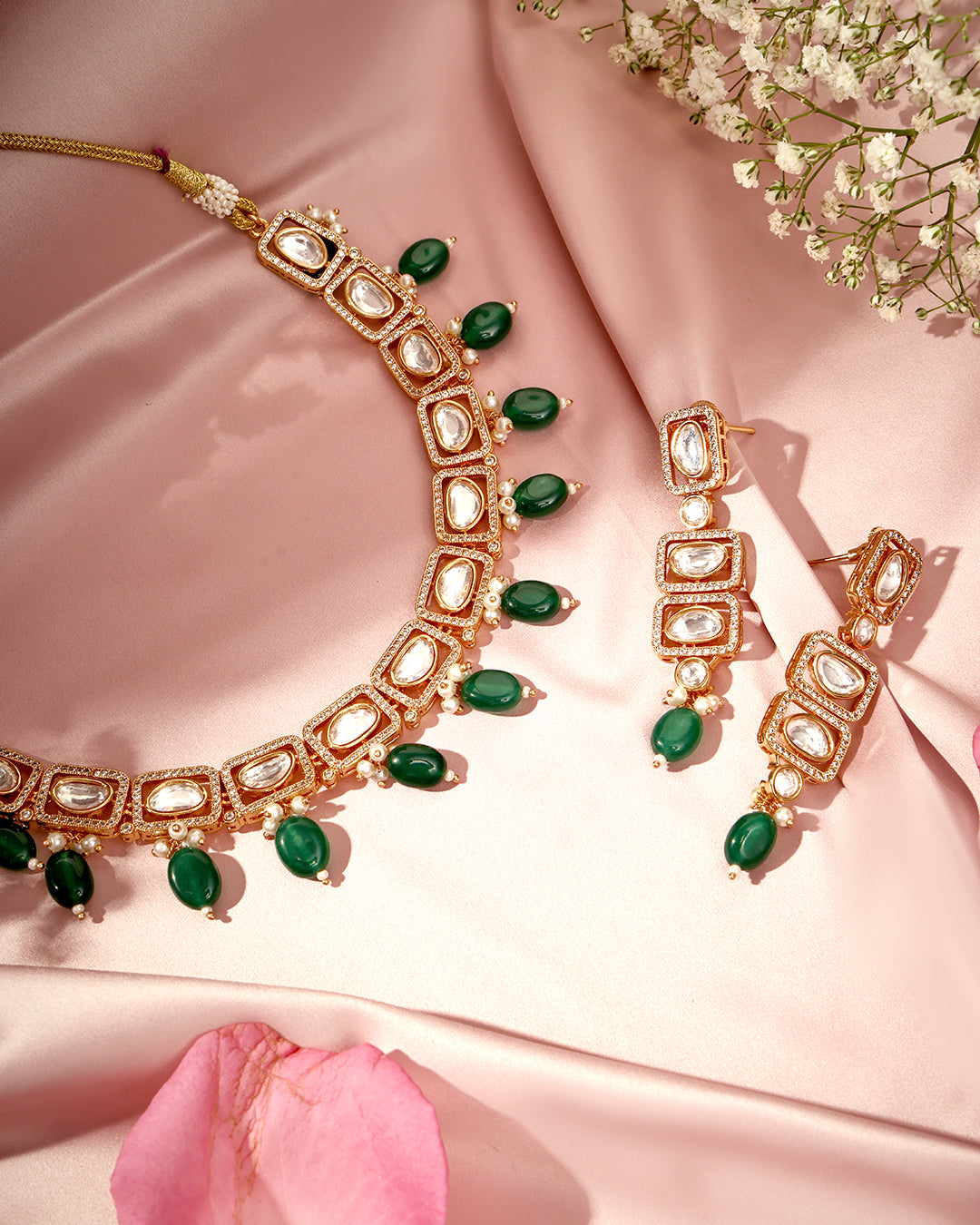 Veda Luxe Moissanite Necklace Set