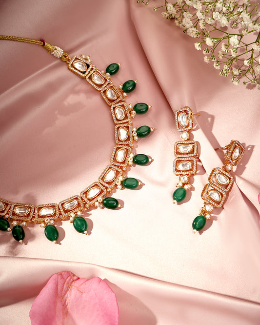 Veda Luxe Moissanite Necklace Set